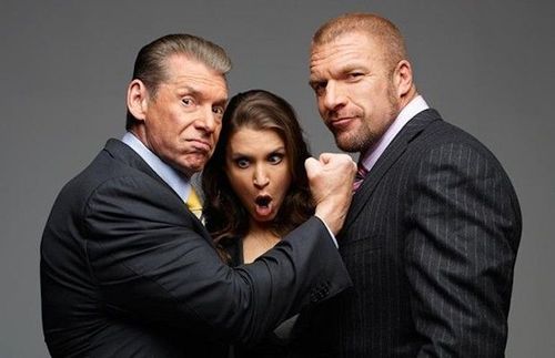 Vince, Stephanie, and Triple H