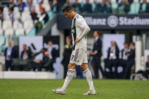 Cristiano Ronaldo in action for Juventus