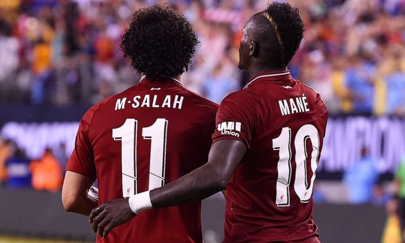 Mo Salah and Sadio Mane