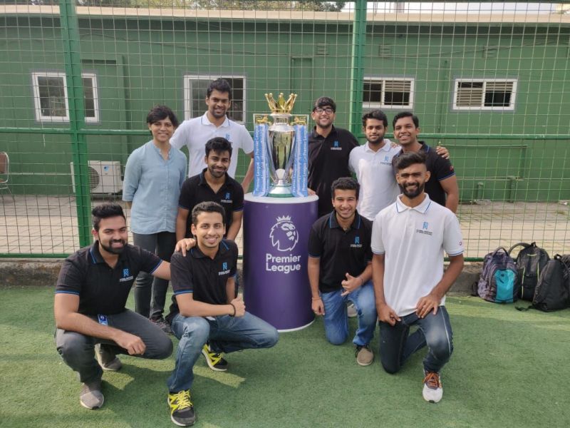 GISB Students get an exclusive opportunity to see the Premier League Trophy in India