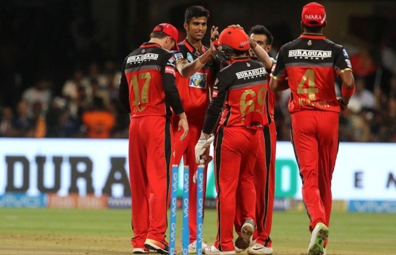 Washington Sundar celebrating one of his wickets last season