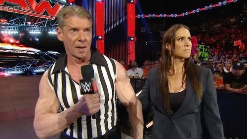 Vince McMahon with Stephanie