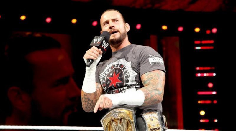 Punk addressing the crowd