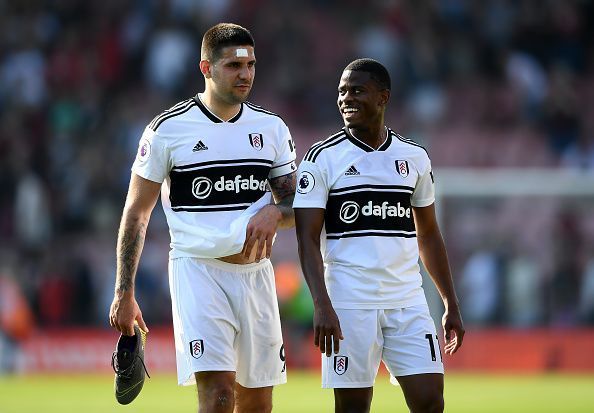 Fulham FC players walking off the field after a 0-1 victory over Bournemouth