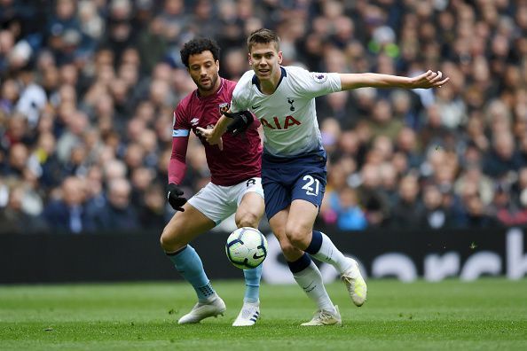 Juan Foyth played at right-back on Saturday