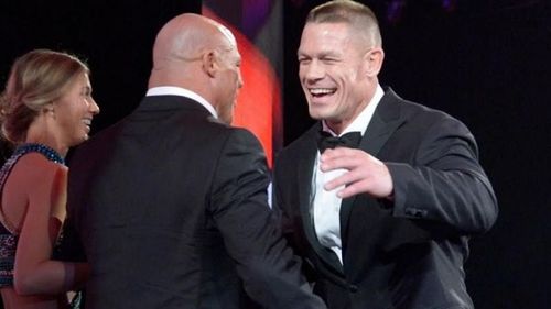 Angle and Cena during Angle's induction