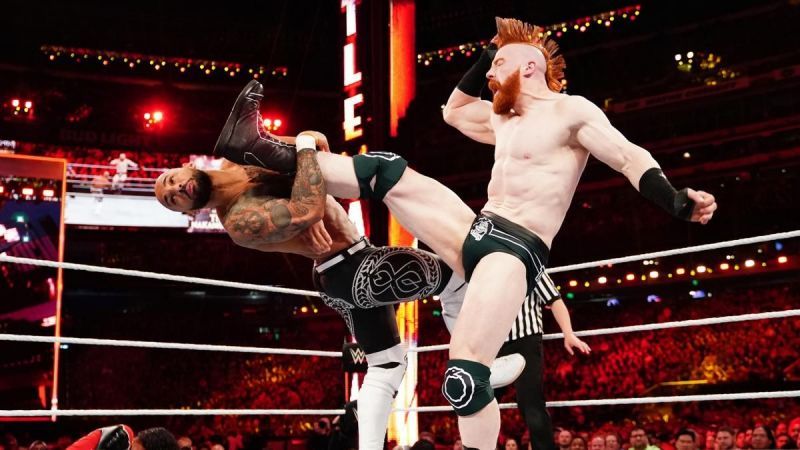 The Usos retained after a devastating match
