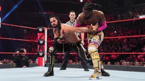 Kofi Kingston battled Seth Rollins on Raw last week