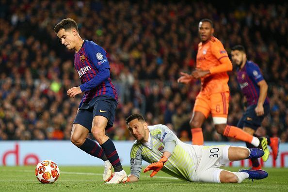 Coutinho in action for Barcelona