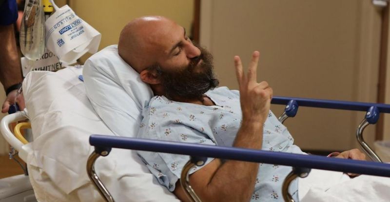 Tommaso Ciampa seems to be recovering well after having suffered a serious neck injury
