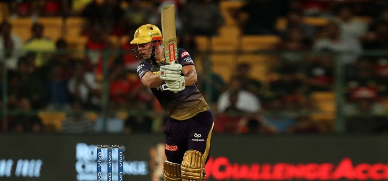 Chris Lynn took charge for KKR in the powerplay
