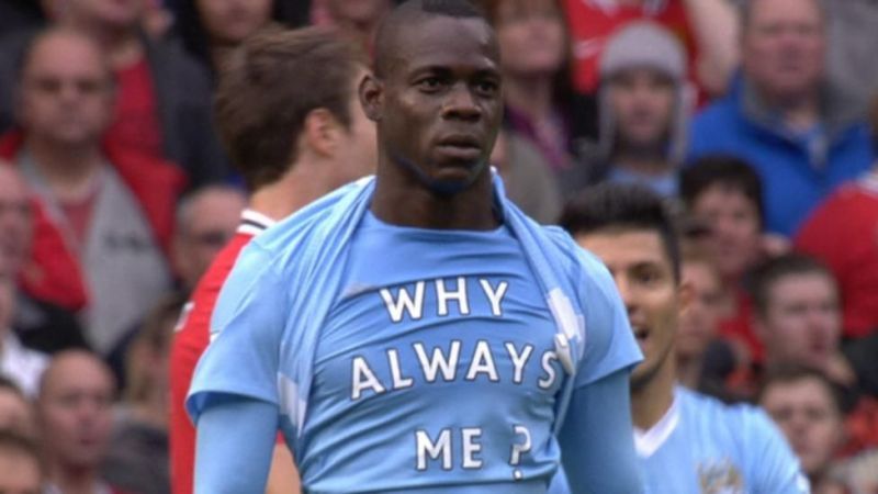 Balotelli&#039;s celebration is an iconic Premier League moment