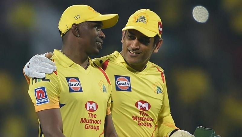 Bravo and Dhoni - Source: BCCI/IPLT20.com