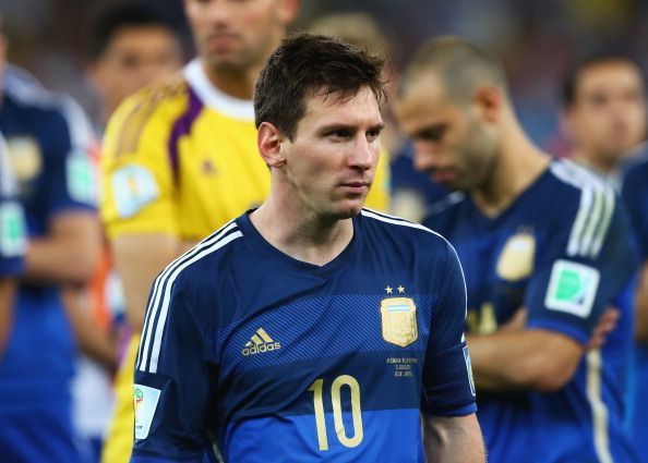 Messi after the 2014 World Cup final