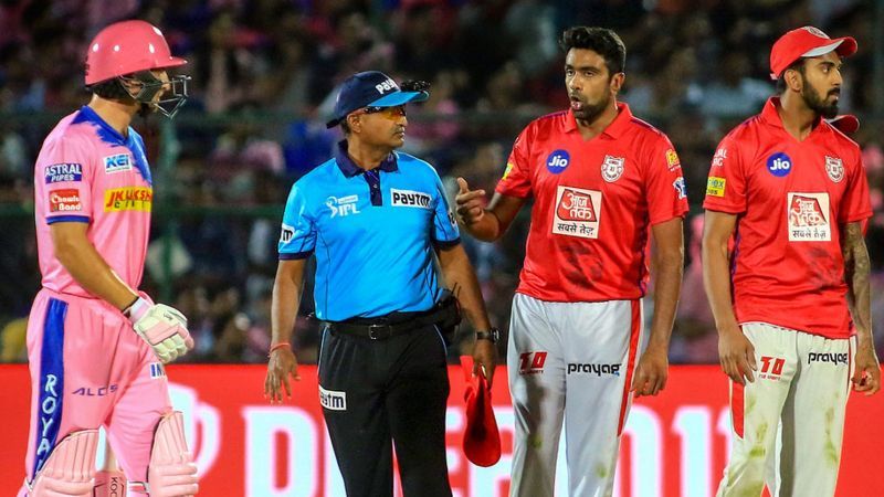 The mankading incident between Ashwin and Buttler