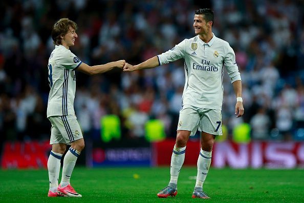 Modric and Ronaldo won three consecutive Champions league with Real Madrid