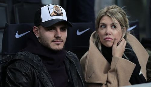 Icardi with his wife and agent Wanda Nara