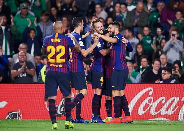 Where does Barcelona rank amongst the best teams in the world for the month of April?