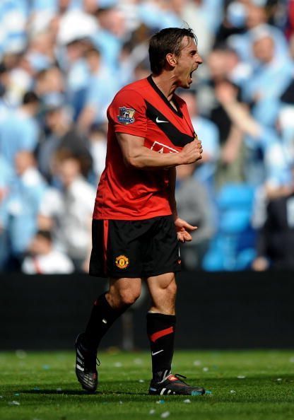 Gary Neville during his reign at Manchester United
