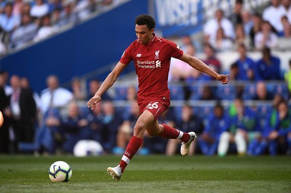 With 11 assists, Trent is looking to win the PFA Young Player award.