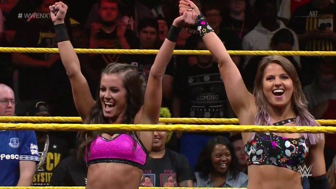 LeRae and Catanzaro earned a big tag team victory over an established duo