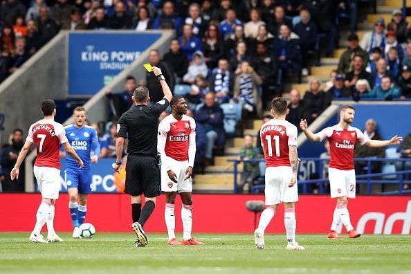 Maitland-Niles&#039; sending off tilted the game in Leicester&#039;s favour
