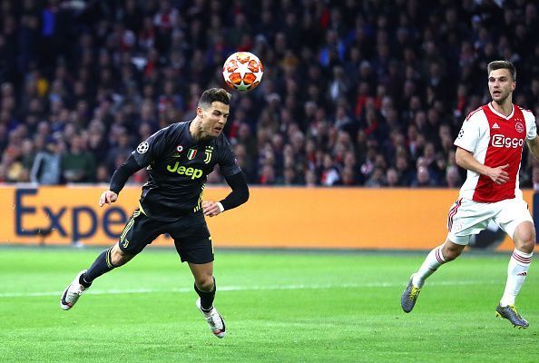 Ronaldo scored a sensational diving header which was his 125th in the Champions League