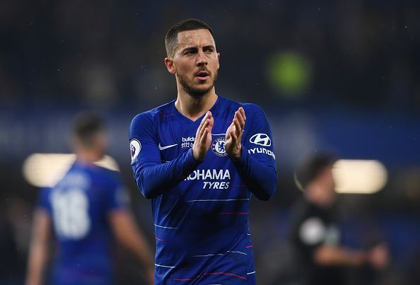 Eden Hazard after a spectauclar display against West Ham United on Monday