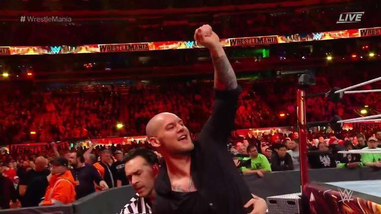 Baron Corbin is victorious against Kurt Angle in the WWE Hall of Famer&#039;s Farewell Match