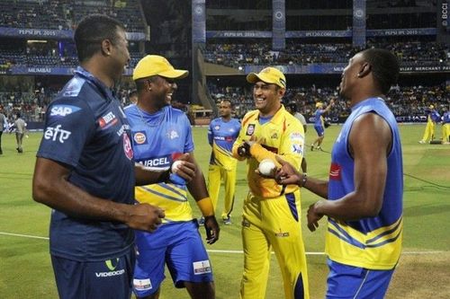 Former MI players Smith and Bravo had successful stints with CSK (picture courtesy: BCCI/iplt20.com)