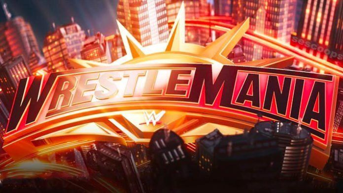 We got another look at the WrestleMania 35 stage