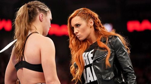 Ronda Rousey and Becky Lynch in a singles match could happen at any time!