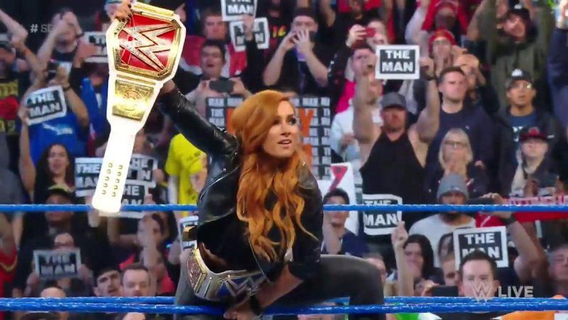 Becky Lynch&#039;s celebration continued on SmackDown Live.