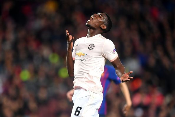 Pogba put in a characteristically poor performance against Barcelona.