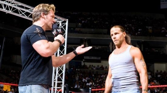 Jericho and Michaels in the ring