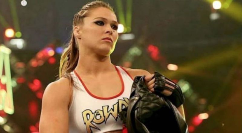 Ronda Rousey: Currently sidelined from WWE with a broken hand