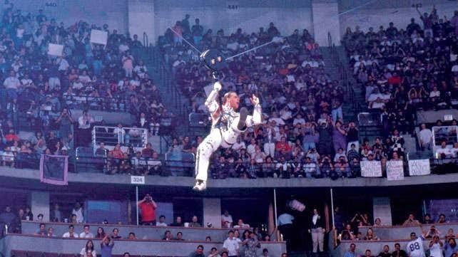 HBK making his grand entrance!