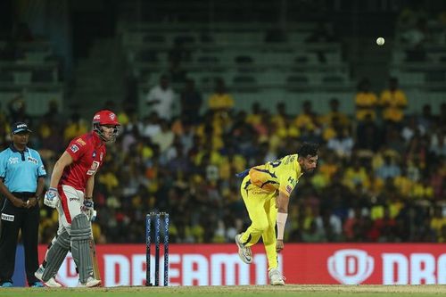 Deepak Chahar loses control over his slower delivery (Credits: IPLT20.com)