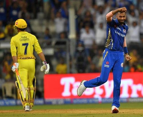 Hardik Pandya celebrates a wicket