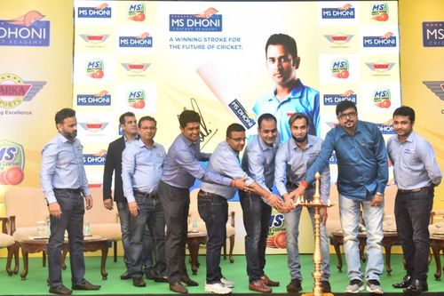 The first everÂ M. S.Dhoni Cricket Academy(MSDCA) of West Bengal was launched