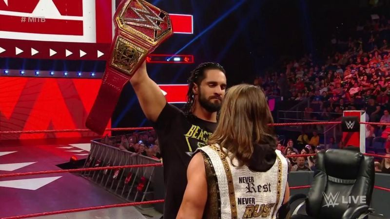 AJ &amp; Rollins faced off for the contract signing