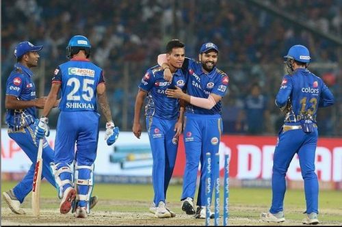 Rahul Chahar picked 3 wickets (Image courtesy: IPLT20/BCCI)