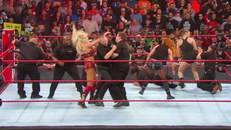 Rousey, Flair and Lynch were arrested on RAW