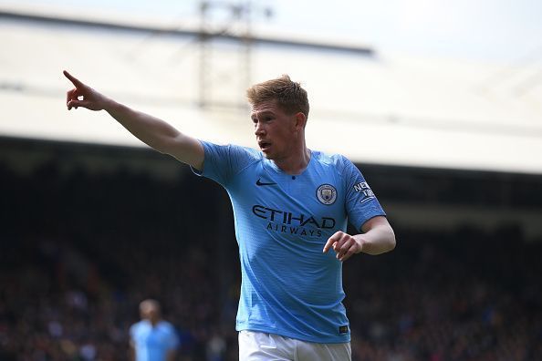 Kevin De Bruyne provided two assists against Crystal Palace, his first and second assist of the season