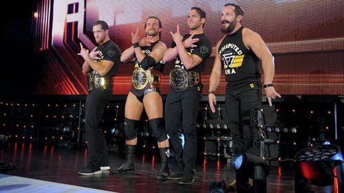 Kyle O'Reilly (far left) with The Undisputed Era