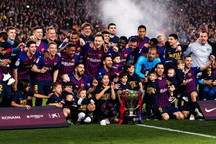 Barcelona won their 26th La Liga trophy on Saturday
