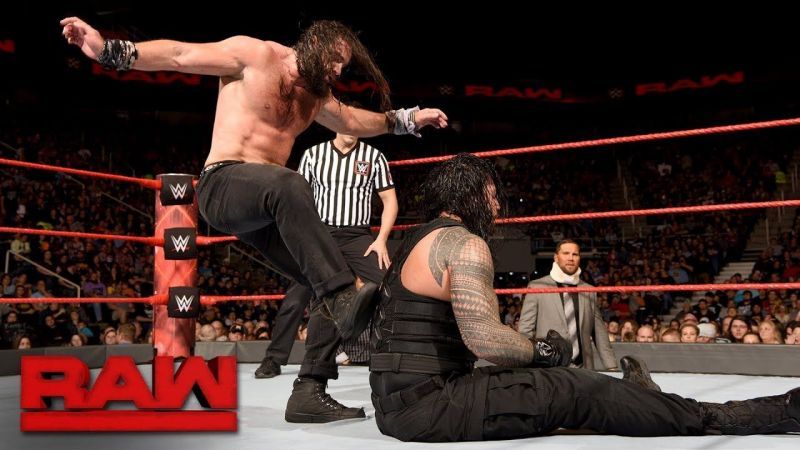 Roman Reigns facing Elias on Raw.