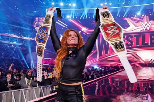 Becky Lynch after her 'Mania win