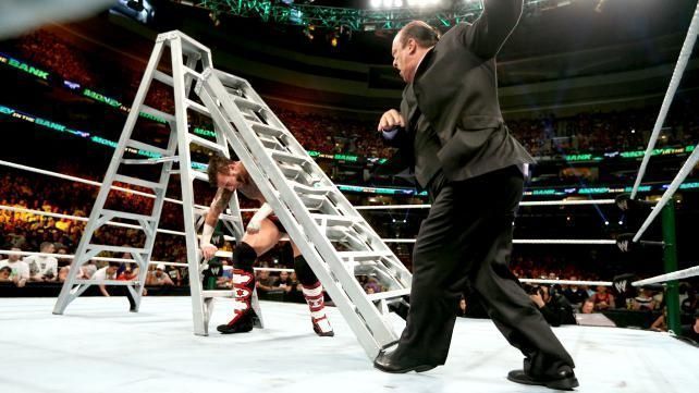 Paul Heyman prevents CM Punk from winning the MITB contract.