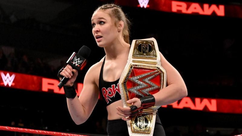 Rousey tells Stephanie to reinstate Becky Lynch so she can face her at WrestleMania, but Stephanie says she just saw Becky getting arrested.